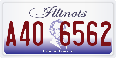 IL license plate A406562