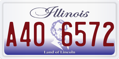 IL license plate A406572