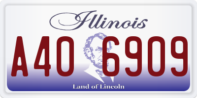 IL license plate A406909