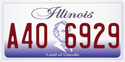 IL license plate A406929