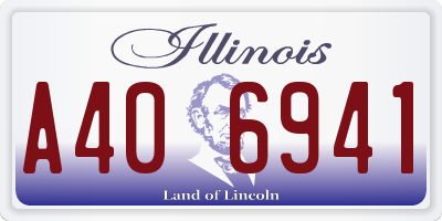 IL license plate A406941
