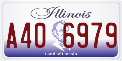 IL license plate A406979