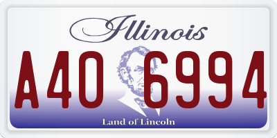 IL license plate A406994