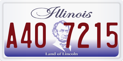IL license plate A407215