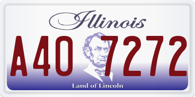 IL license plate A407272