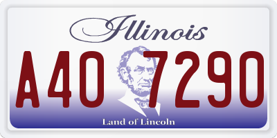 IL license plate A407290