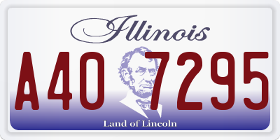 IL license plate A407295