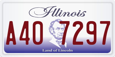IL license plate A407297