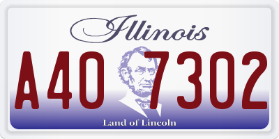 IL license plate A407302