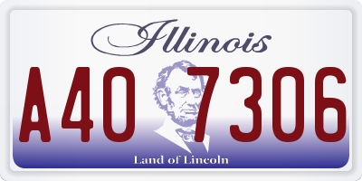 IL license plate A407306