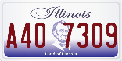 IL license plate A407309