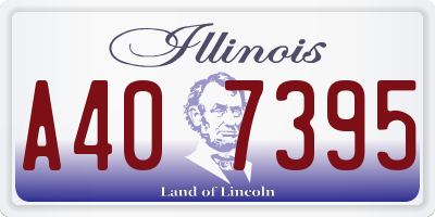 IL license plate A407395