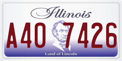 IL license plate A407426