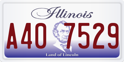 IL license plate A407529