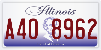 IL license plate A408962