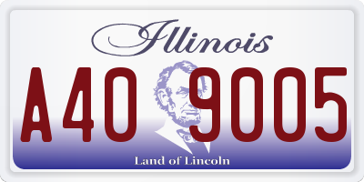 IL license plate A409005