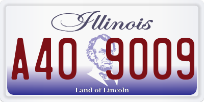 IL license plate A409009