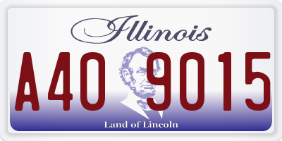 IL license plate A409015