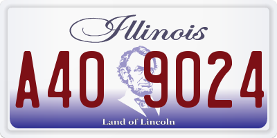 IL license plate A409024