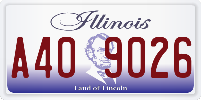 IL license plate A409026