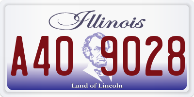 IL license plate A409028