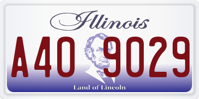 IL license plate A409029