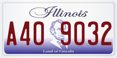 IL license plate A409032