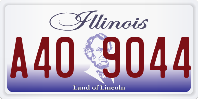 IL license plate A409044