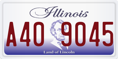 IL license plate A409045
