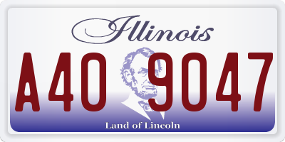 IL license plate A409047