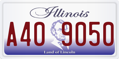 IL license plate A409050