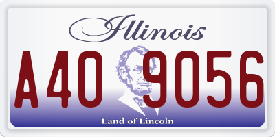 IL license plate A409056
