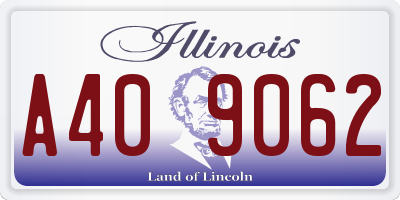 IL license plate A409062