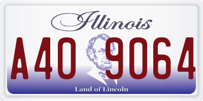 IL license plate A409064