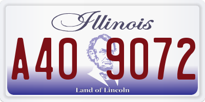 IL license plate A409072