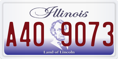 IL license plate A409073