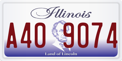IL license plate A409074