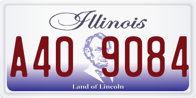 IL license plate A409084