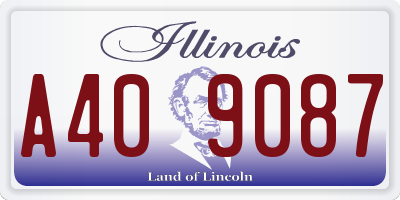 IL license plate A409087