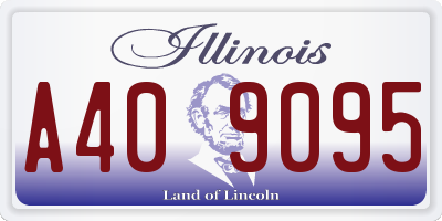 IL license plate A409095