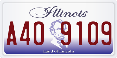 IL license plate A409109