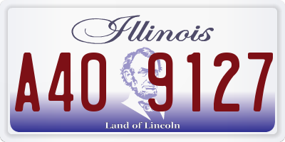IL license plate A409127