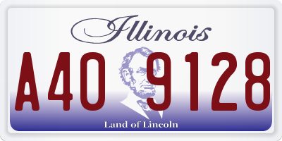 IL license plate A409128