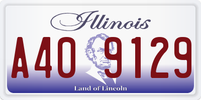 IL license plate A409129