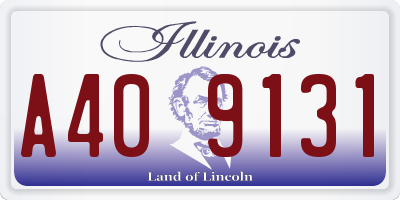 IL license plate A409131