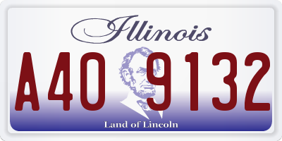 IL license plate A409132