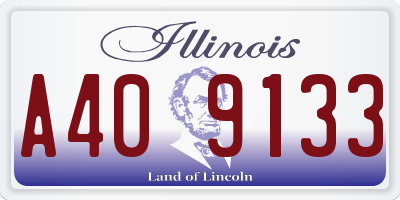 IL license plate A409133