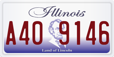IL license plate A409146