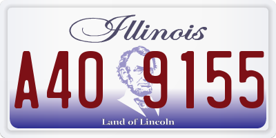 IL license plate A409155