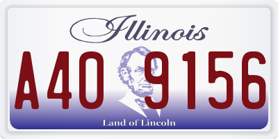 IL license plate A409156